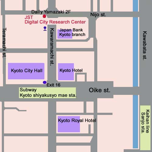 Map around Nijo Lab.